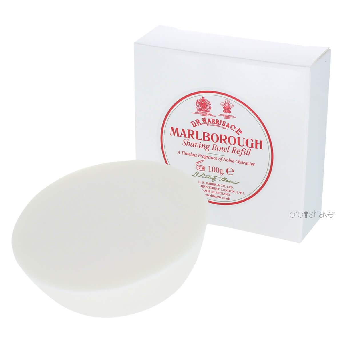 D.R. Harris Marlborough Barbersæbe, Refill, 100 gr.